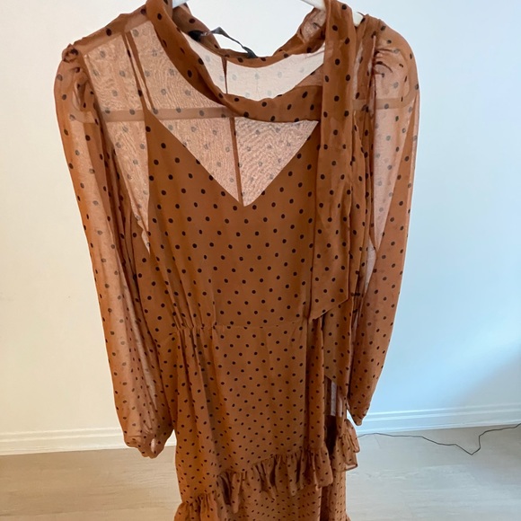 Brown polka dot dress - Picture 1 of 1